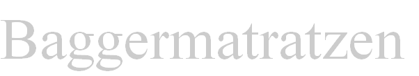 Baggermatratzen